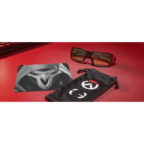 Computer glasses GUNNAR Overwatch Reaper Black Ash - Amber