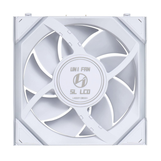 Triple Fan Pack Lian Li UNI FAN SL Wireless LCD ARGB PWM - 120 mm White