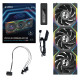 Triple Fan Pack Lian Li UNI FAN SL Wireless LCD ARGB PWM Reverse Blade - 120 mm Black