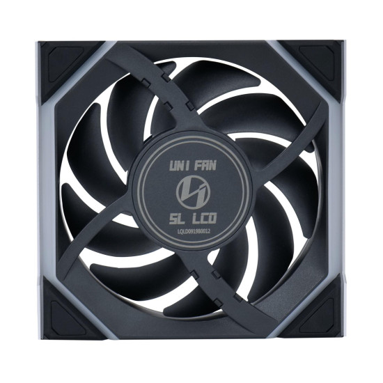 Triple Fan Pack Lian Li UNI FAN SL Wireless LCD ARGB PWM Reverse Blade - 120 mm Black