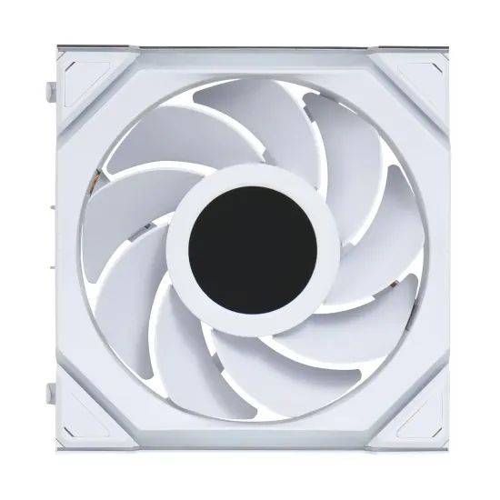 Triple Fan Pack Lian Li UNI FAN SL Wireless LCD ARGB PWM Reverse Blade - 120 mm White