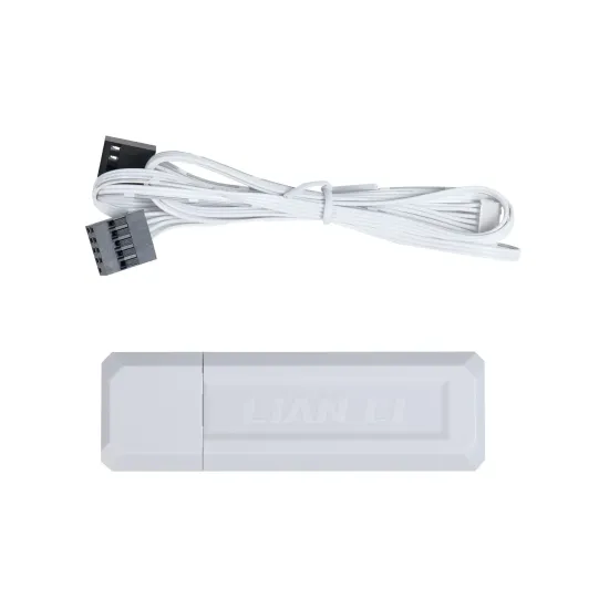 Triple Fan Pack Lian Li UNI FAN SL Wireless LCD ARGB PWM Reverse Blade - 120 mm White