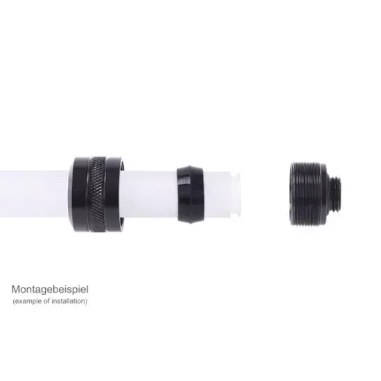 Компресионен фитинг Alphacool Eiszapfen PRO 16mm HardTube Fitting G1/4 - Deep Black (6 бр)
