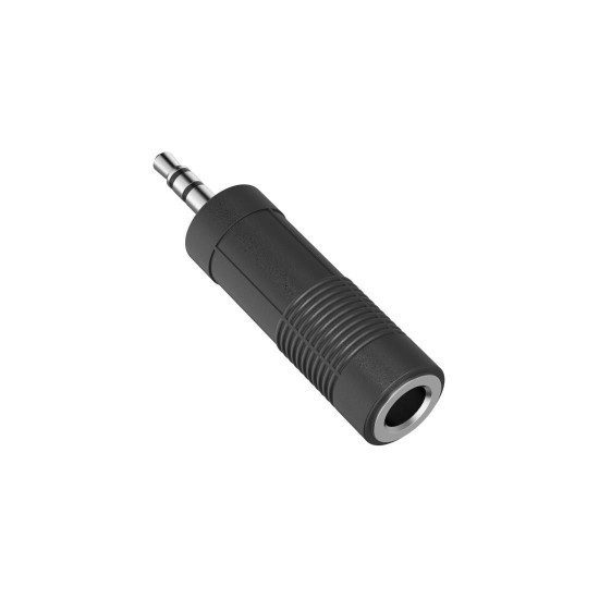 Hama Audio Adapter, 3.5 mm Jack Plug - 6.3 mm Jack Socket, Stereo