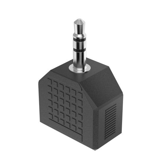 Hama Audio Adapter, 3.5 mm Jack Plug - 2 x 3.5 mm Jack Socket, Stereo