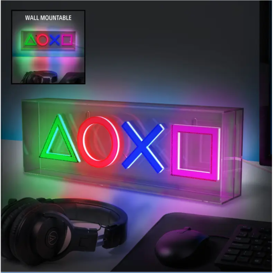 Лампа Paladone: Playstation - LED Neon Light, PP12716PS
