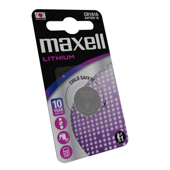 Lithium Button Battery MAXELL CR1616 3V 1pc./1pc./