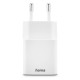Hama Fast Charger, 1x USB-C, 1x USB-A, Mini Charger, PD, 30 W, white