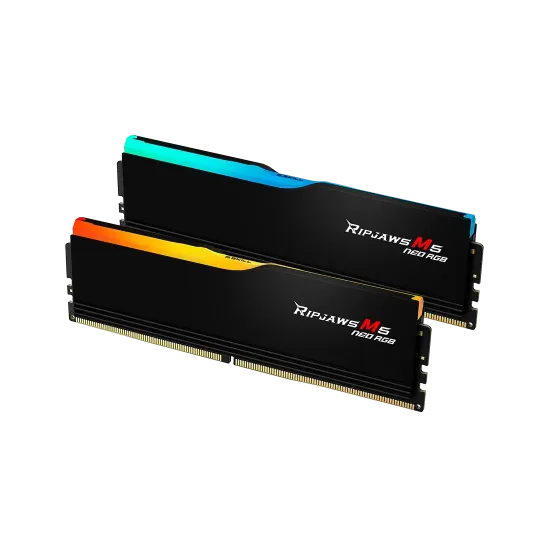 Памет G.SKILL Ripjaws M5 Neo RGB Black 64GB(2x32GB) DDR5-6000 - AMD EXPO