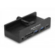 Delock External USB 5 Gbps 3 Port Hub 2 x USB Type-A, 1 x USB Type-C™ and 2 Slot Card Reader with Locking Screw