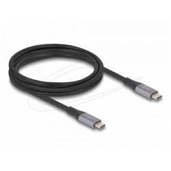 Delock Кабел E-Marker, USB-C, 240W, 2 m, сив