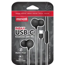 MAXELL IN-BAX USB TYPE-C EARPHONES