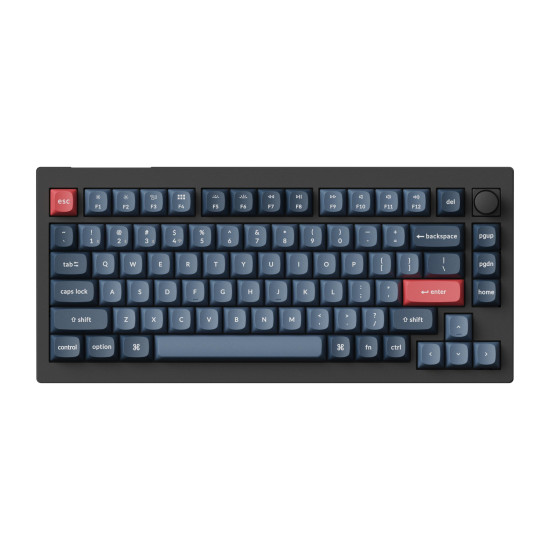 Mechanical keyboard Keychron V1 MAX QMK 75% Carbon Black - Wireless