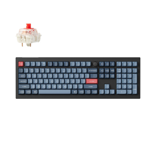 Mechanical keyboard Keychron V6 MAX QMK Carbon Black - Wireless, Full-Size
