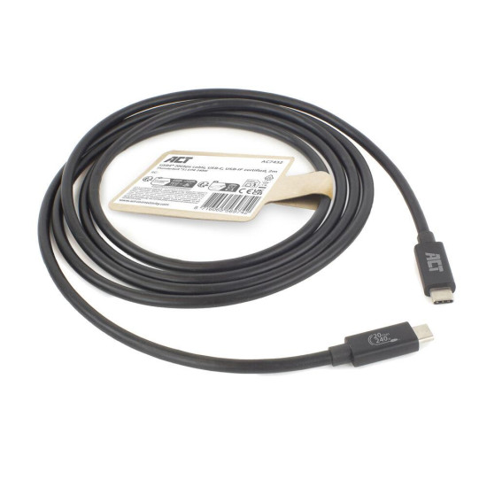 ACT Cable USB-C - USB-C, 2 m / USB4, 20Gbps, 240W, certified USB-IF