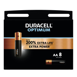 DURACELL OPTIMUM Alkaline Battery LR6 / 8 pcs. pack / 1.5V
