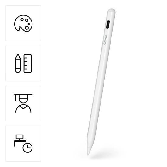 Hama “Scribble” Tablet Stylus for Apple iPads, High Precision, Tilt Recognition