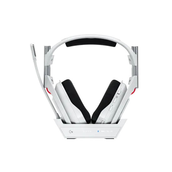 Logitech Astro A50 Lightspeed безжични слушалки със станция , Бели