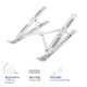 Foldable aluminum laptop stand ACT AC8120, 6 positions