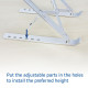 Foldable aluminum laptop stand ACT AC8120, 6 positions