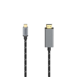 Hama Video Cable, USB-C Plug - HDMI™ Plug, Ultra-HD 8K@60 Hz, alu, 1.50 m