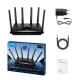 Wireless router Cudy BE11000 Tri Band Wi-Fi 7, 4x2.5Gbps port, 6x5dBi antennas
