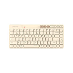 A4tech FBK26C AS Cafe Latte Fstyler wireless mini silent keyboard, Multi-mode, Cyrillic
