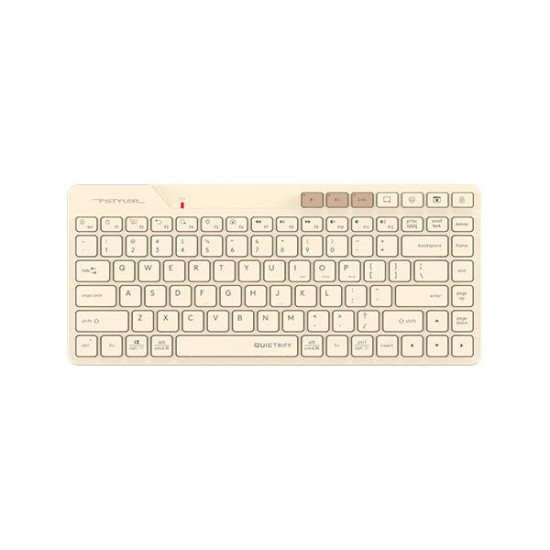 A4tech FBK26C AS Cafe Latte Fstyler wireless mini silent keyboard, Multi-mode, Cyrillic