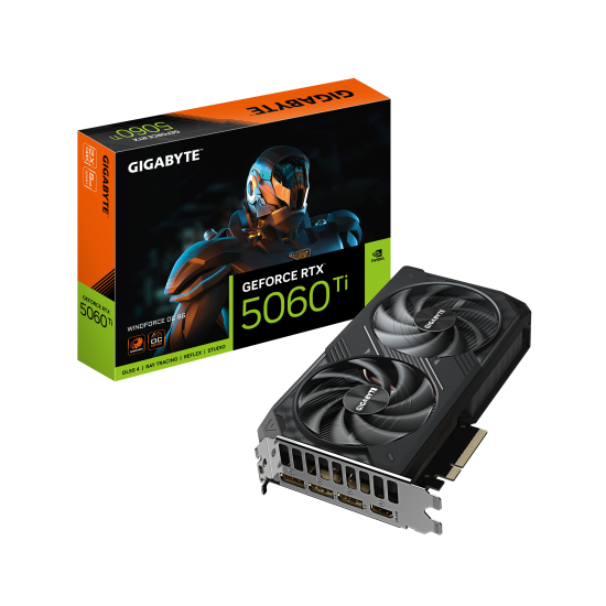 Graphic card GIGABYTE RTX 5060 TI WINDFORCE OC 8GB GDDR7