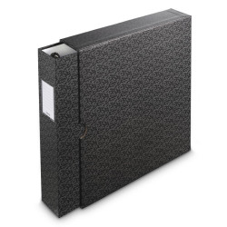 Hama Folder with 4-D Ring Mechanism, 70 mm Spine Width, with Slipcase, black/gr.