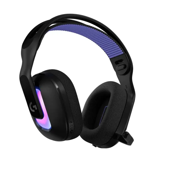 Gaming Earphone Logitech G522 Lightspeed Wireless RGB, Microphone, Black