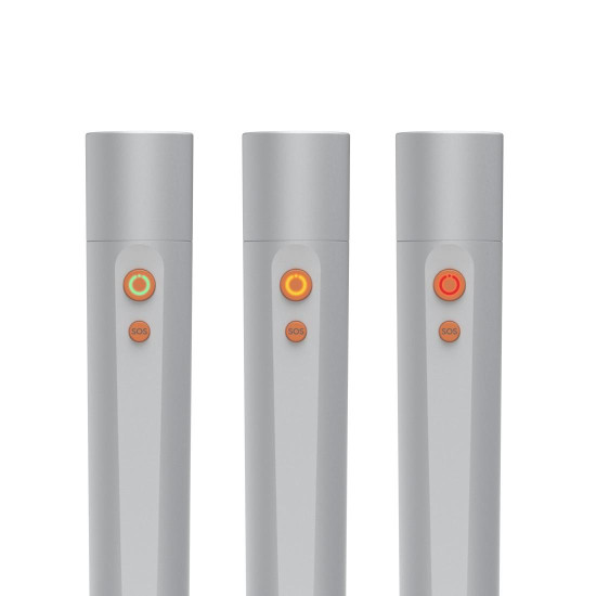 Hama “FL350-C” LED Torch, Rechargeable, Aluminium, 4 Modes + SOS