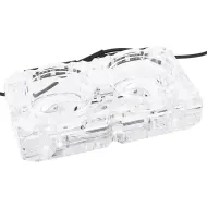Адаптер приставка с вътрешна и външна резба Alphacool Eisdecke D5 Dual Acrylic Attachment 3x 1/4