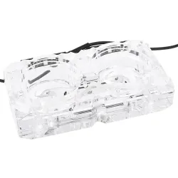 Adapter attachment with internal and external thread Alphacool Eisdecke D5 Dual Acrylic Attachment 3x 1/4