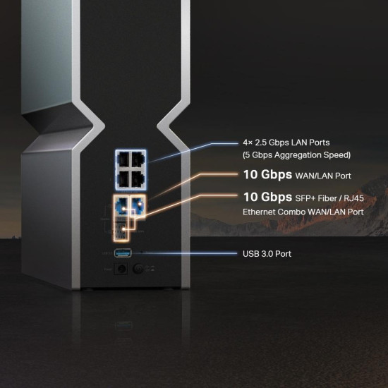 Wireless Router TP-Link Archer BE800 Tri-Band Wi-Fi 7