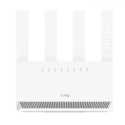 Безжичен рутер Cudy BE3600 Gigabit Dual Band Wi-Fi 7, 4x10/100/1000, 4x5dBi антени, бял