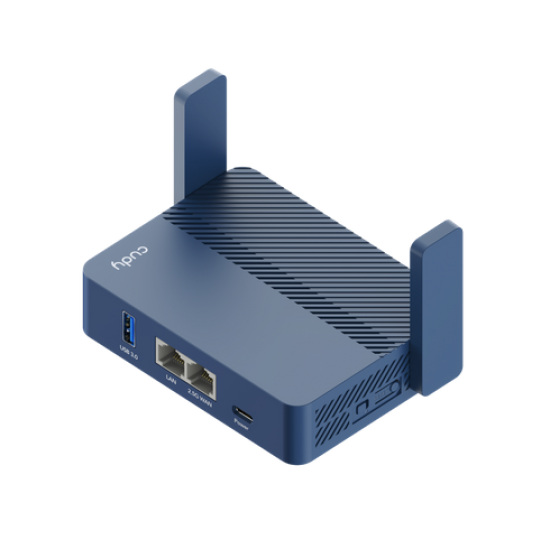 Безжичен рутер Cudy TR3000 VPN Travel router AX3000,2.5Ghz WAN,USB-C, 2 x антени,син