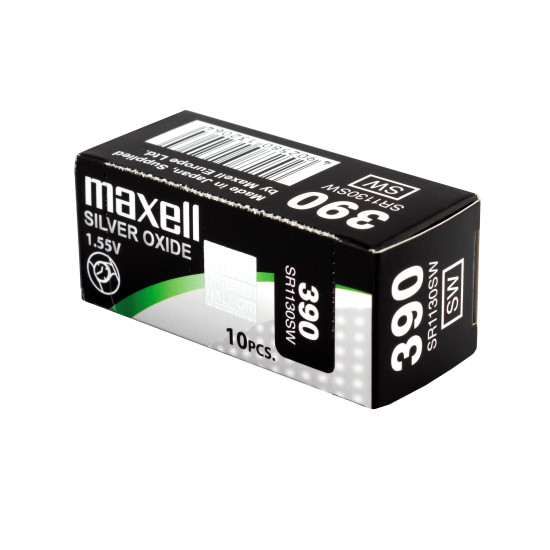 Бутонна батерия сребърна MAXELL SR1130 SW /AG10/ 389/390/  1.55V