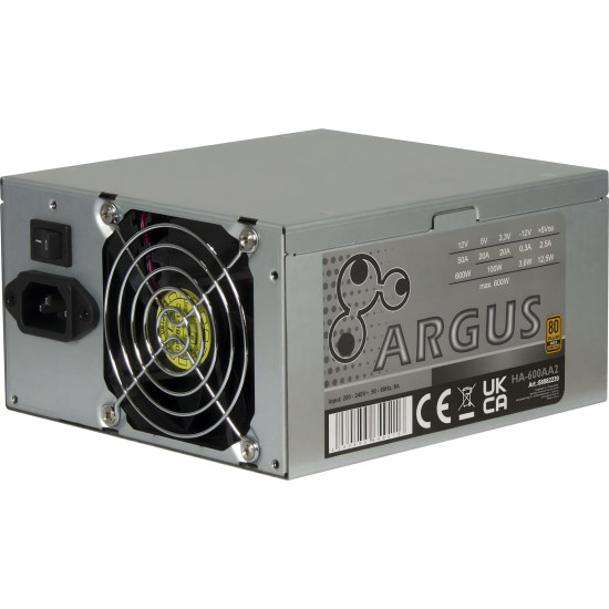 Power Supply Inter Tech Argus HA-600AA2 600W 80+ Gold