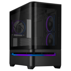 Case ASUS Prime AP202 ARGB mATX + 3 ARGB Fans - Black