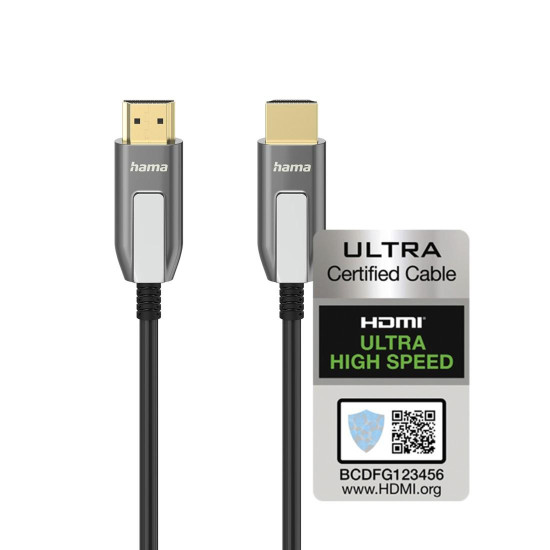Hama Ultra High Speed HDMI™ Cable, Certified, Plug - Plug, 8K, Alu, 10 m
