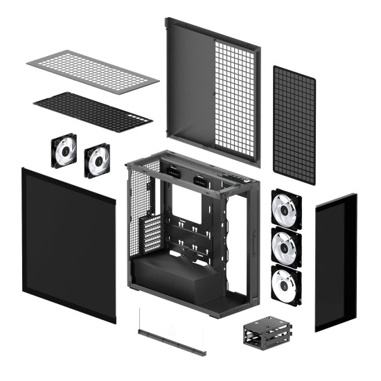 Case Arctic Xtender Mirror - Black Mid-Tower