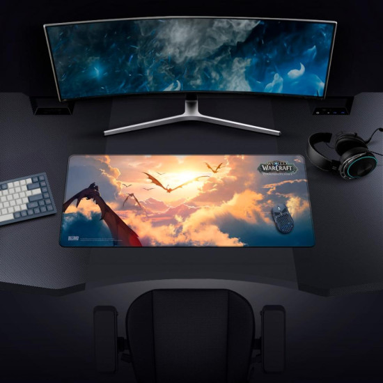 Gaming mousepad World Of WarCraft Dragonflight - Clouds, XL