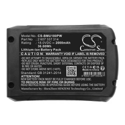 Battery for cordless saw BOSCH AdvancedCut 18 1600A005B0 LiIon 18V 2000mAh Cameron Sino