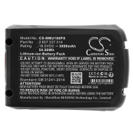 Battery for cordless saw BOSCH AdvancedCut 18 1600A005B0 LiIon 18V 3000mAh Cameron Sino