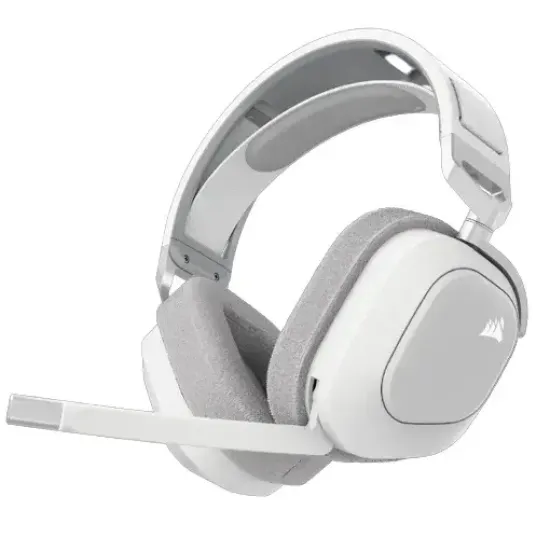 Геймърски слушалки с микрофон Corsair HS80 MAX White безжични и блутут PC/PS5/PS4