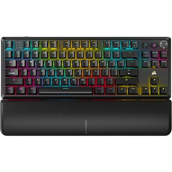 Corsair K70 CORE TKL RGB Wireless/Bluetooth Mechanical Gaming Keyboard, Corsair MLX Red Switch