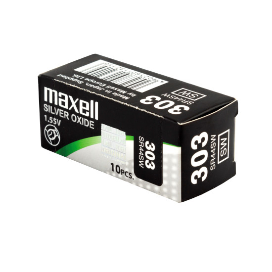 Button Battery Silver MAXELL SR44 SW /357/ 1.55V