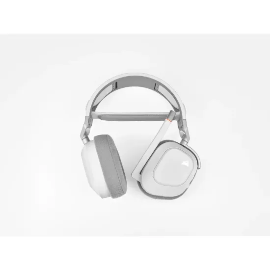 Геймърски слушалки с микрофон Corsair HS80 RGB White безжични PC/PS5/PS4
