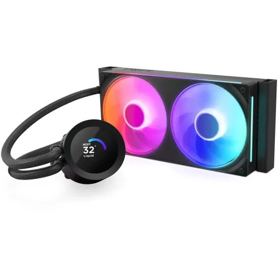 AIO Liquid Cooler NZXT Kraken Plus 240 RGB LCD Display - Black